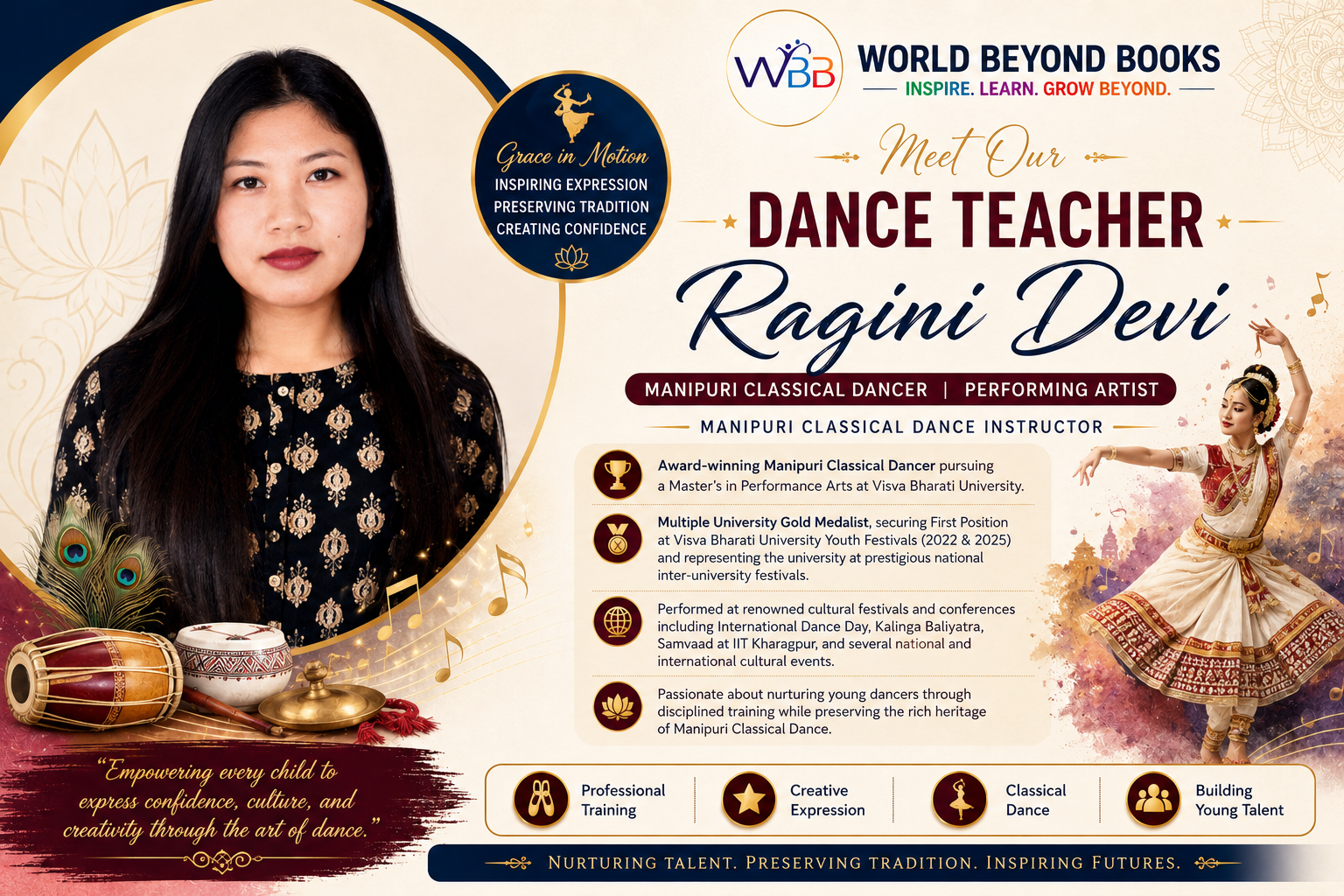 Dance teacher Ragini Devi